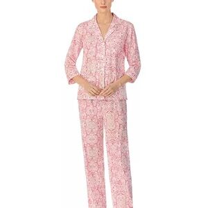 Ralph Lauren Pink Patterned Pajama Set